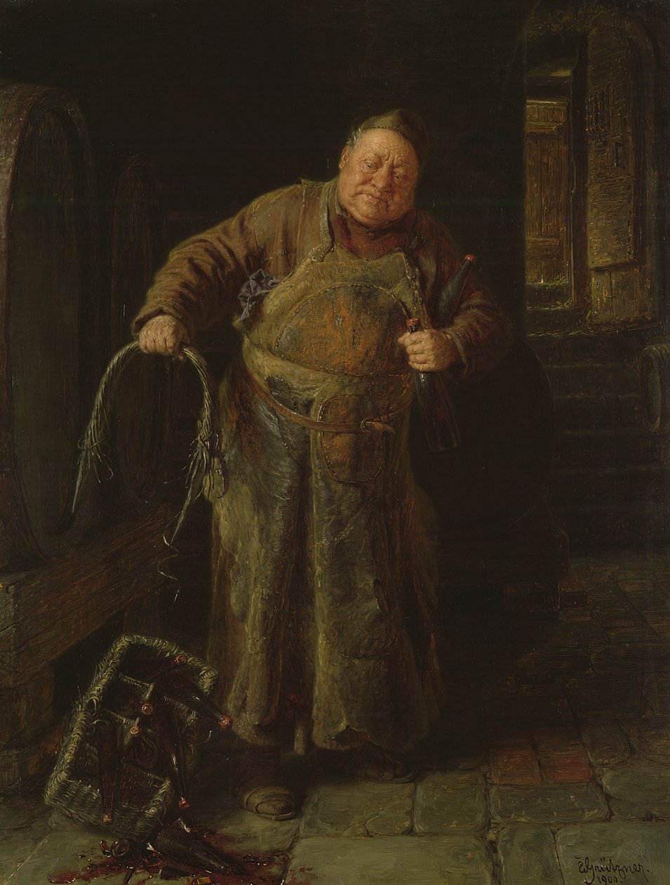 La poignée cassée, 1900 - Eduard von Grutzner