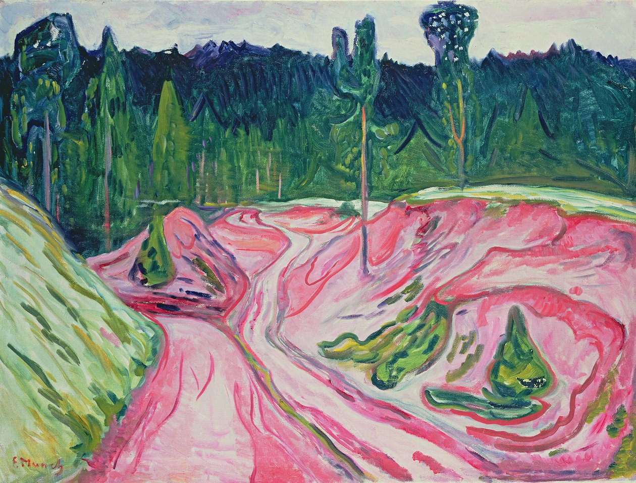 Forêt en Thuringe, c.1904 - Edvard Munch