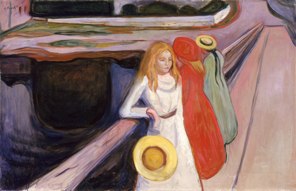 Filles sur le pont - Edvard Munch