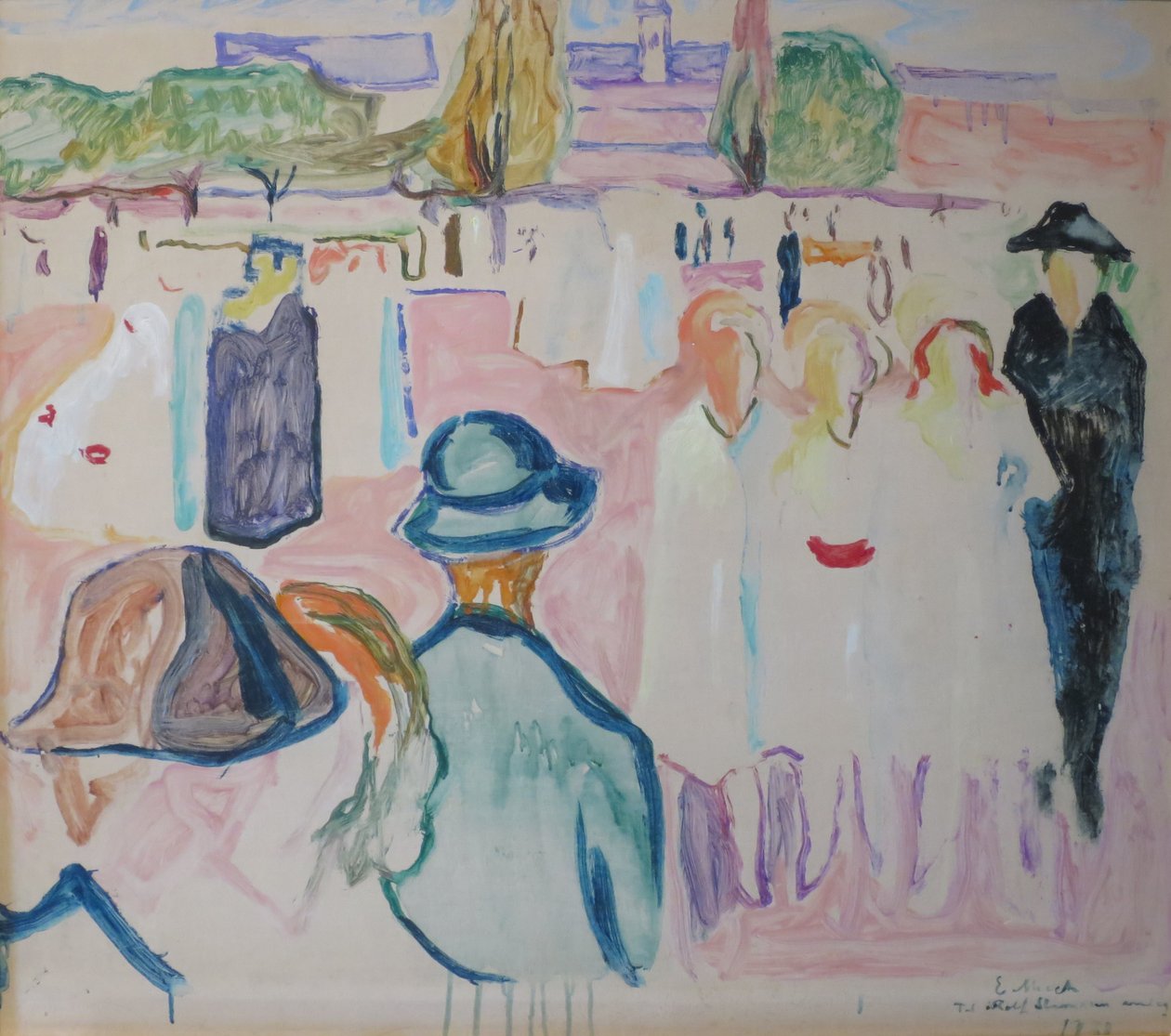 Été sur la rue Karl Johan - Edvard Munch