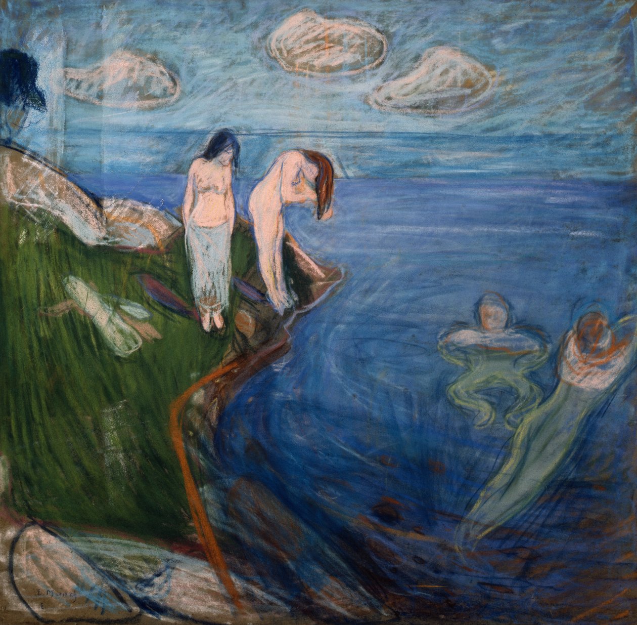 Femmes se baignant - Edvard Munch