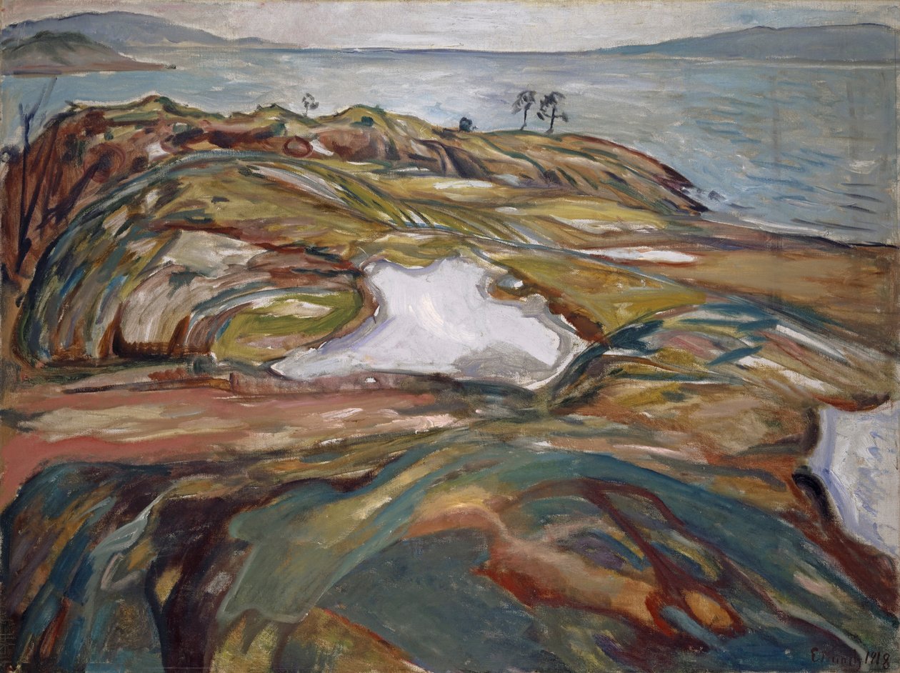 Paysage côtier, 1918 - Edvard Munch