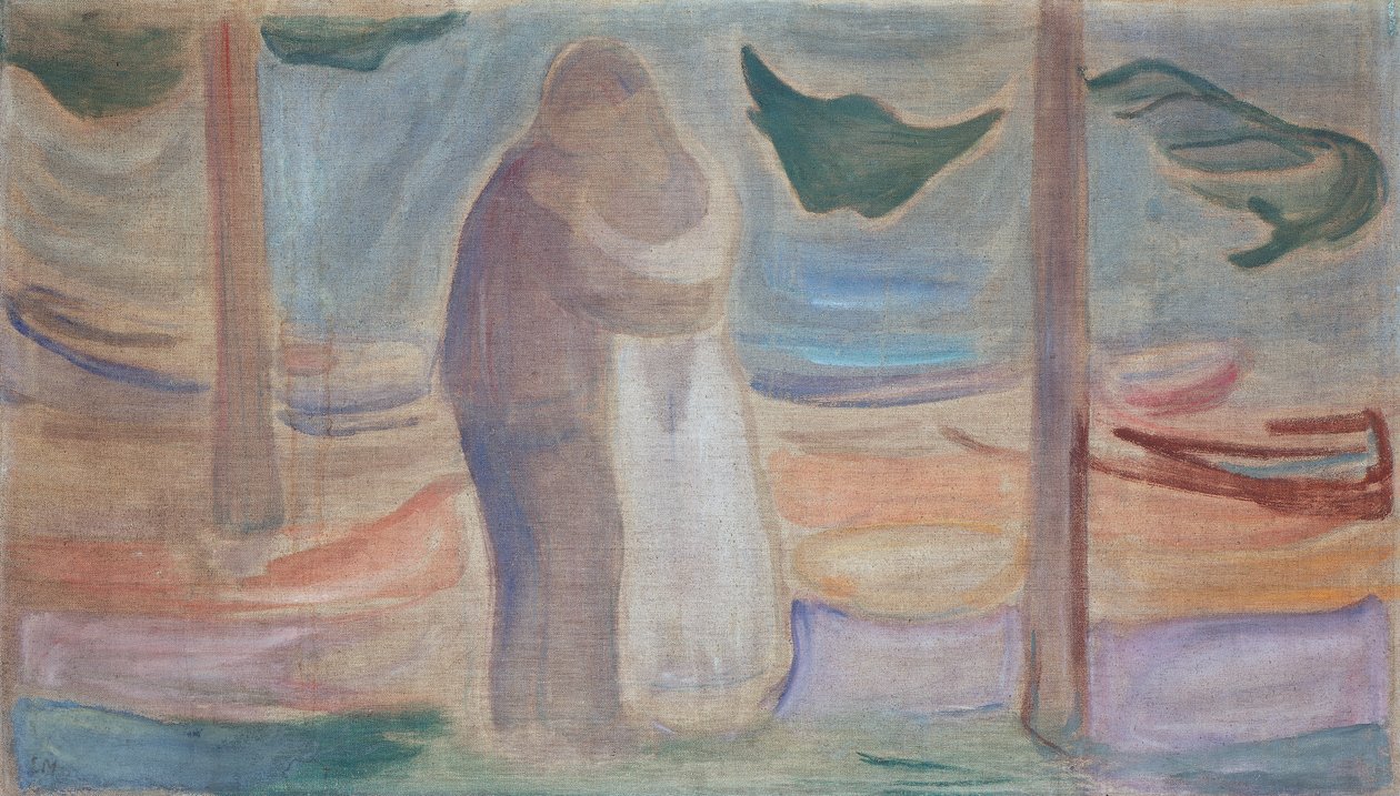 Couple sur la plage - Edvard Munch