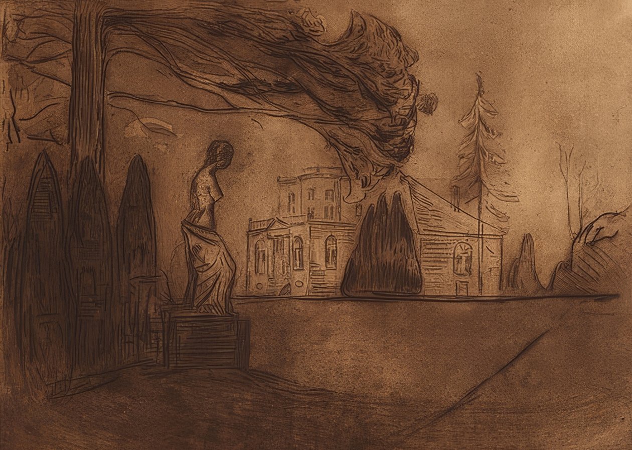 Le Jardin de nuit - Edvard Munch