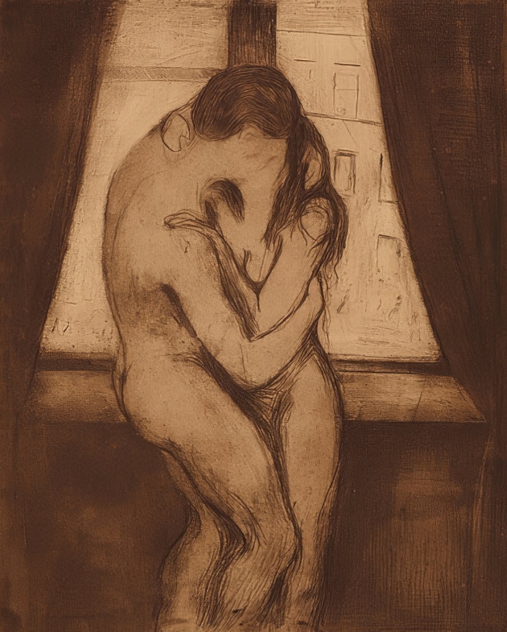 Der Kuss. 1895 - Edvard Munch