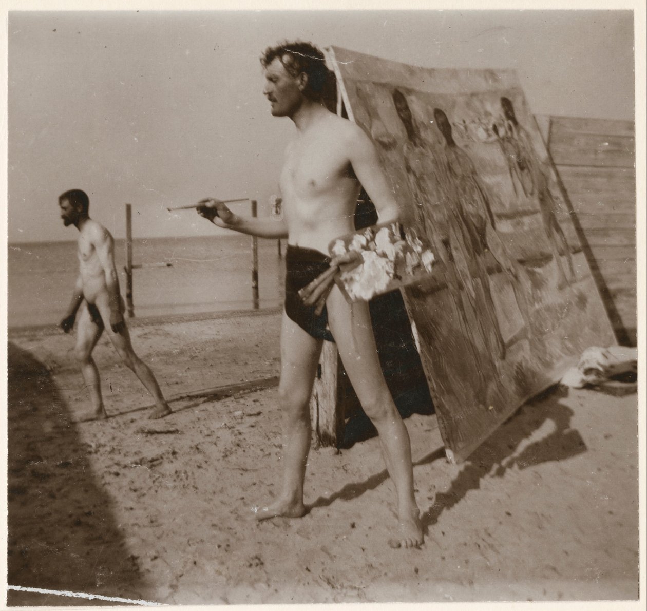 Edvard Munch à la plage de Warnemünde - Edvard Munch