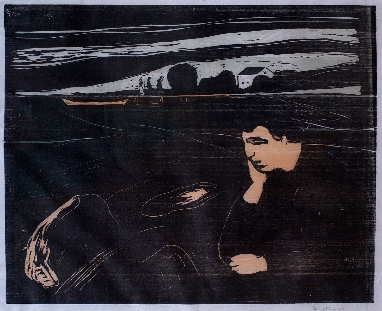 Soir (Mélancolie III) - Edvard Munch