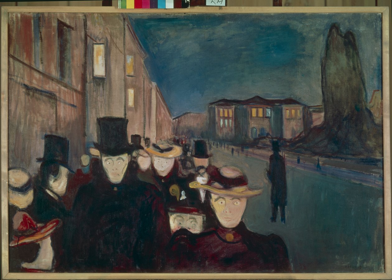 Soirée sur Karl Johan - Edvard Munch
