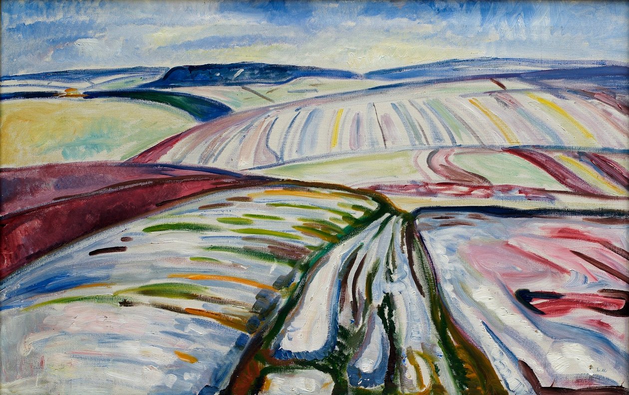 Champ sous la Neige - Edvard Munch