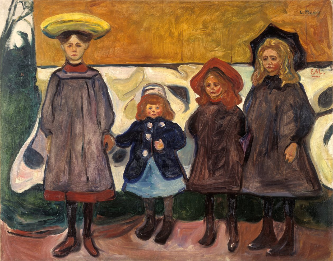 Quatre filles à Åsgårdstrand - Edvard Munch