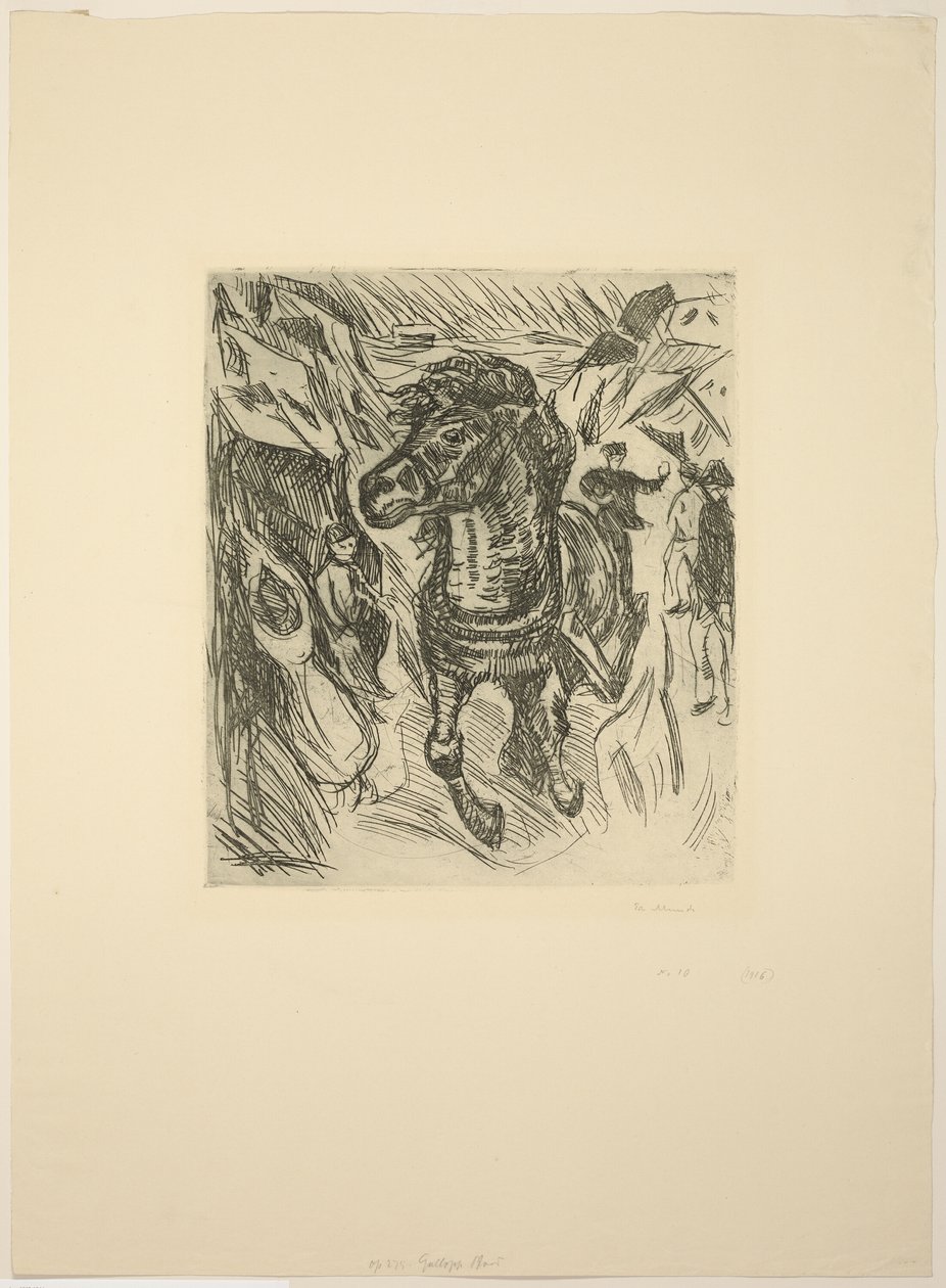 Cheval au galop - Edvard Munch