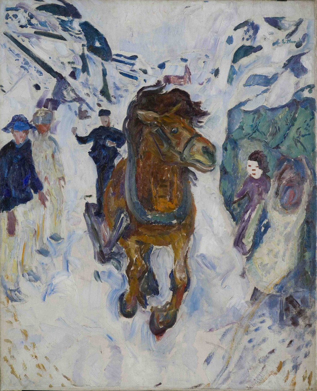 Cheval au galop - Edvard Munch