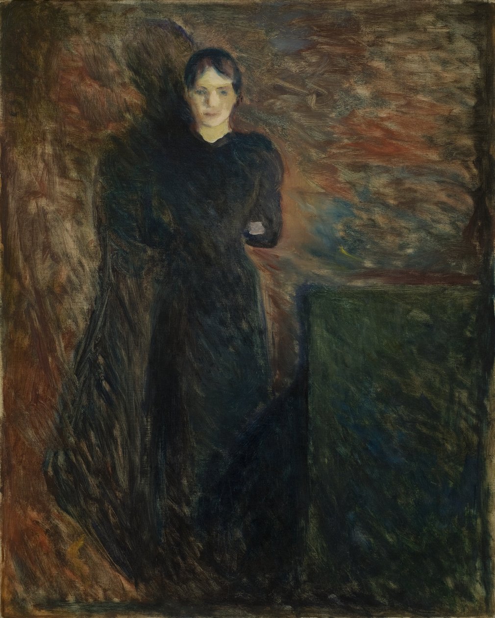 Dame en noir - Edvard Munch