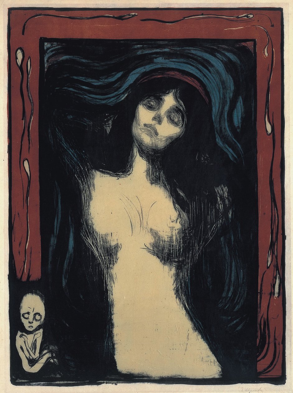 Madonna femme aimante, 1895-1900 - Edvard Munch