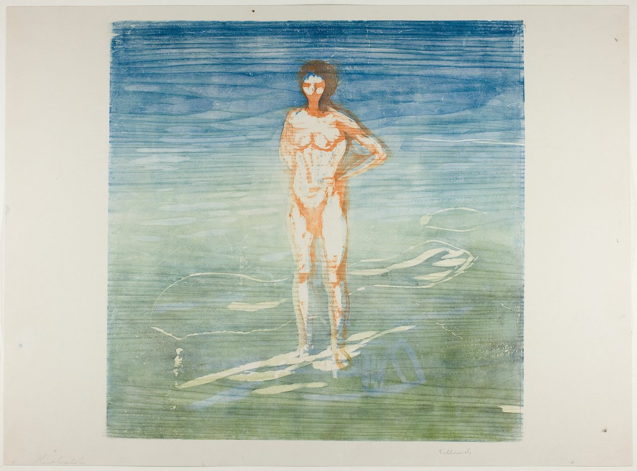 Homme se baignant - Edvard Munch