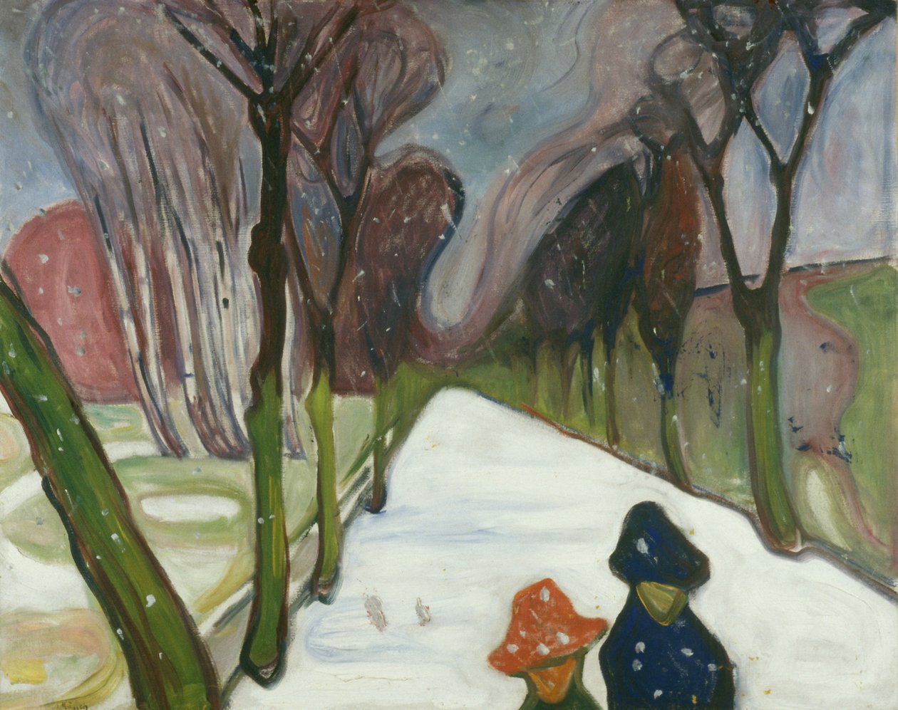 Nouvelle neige dans l