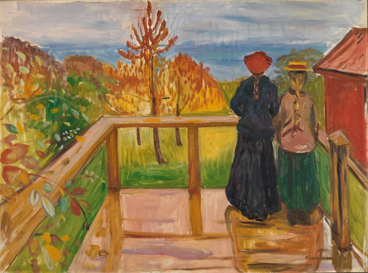 Sur la véranda - Edvard Munch