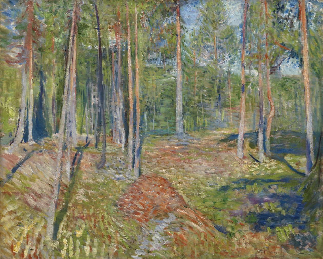 Forêt de pins, 1891-1892 - Edvard Munch