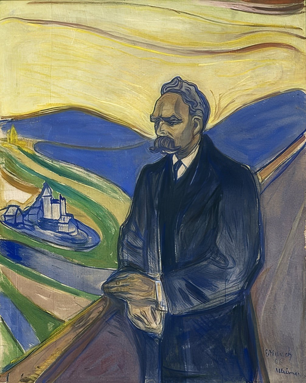 Portrait de Friedrich Nietzsche - Edvard Munch