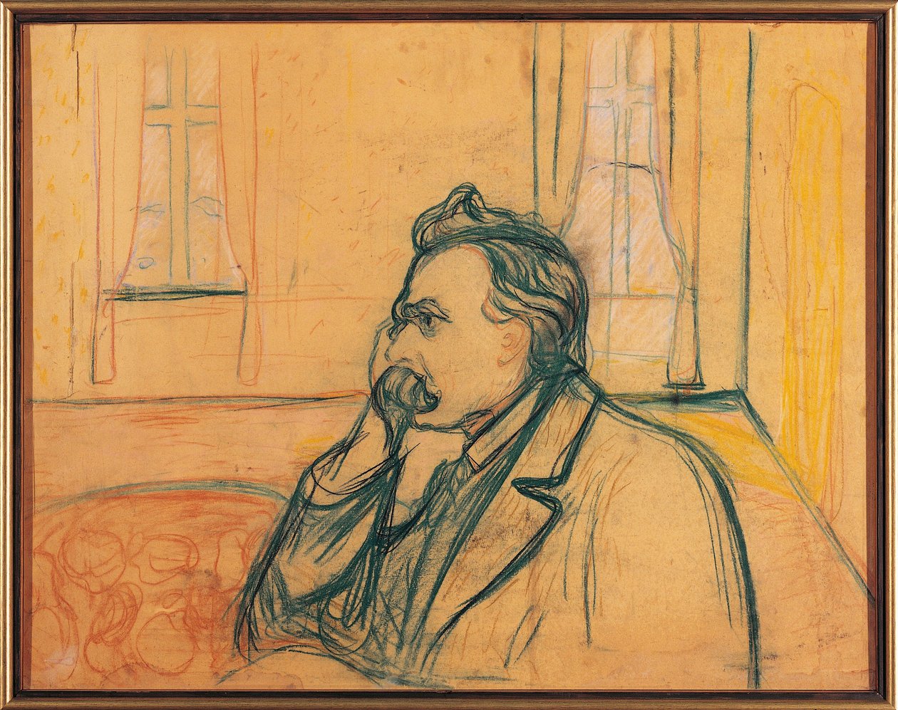 Portrait de Friedrich Nietzsche - Edvard Munch