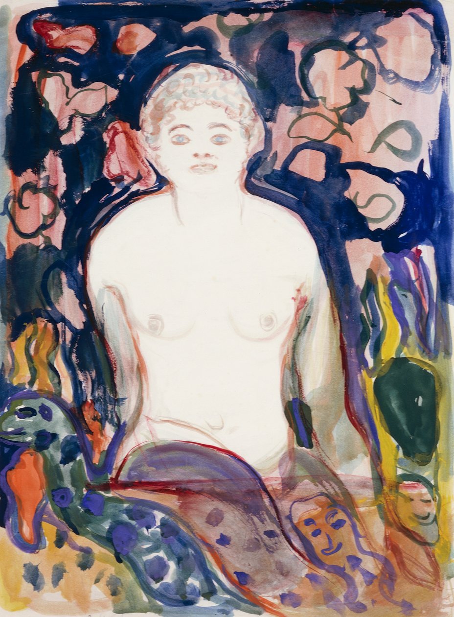 Modèle assis - Edvard Munch