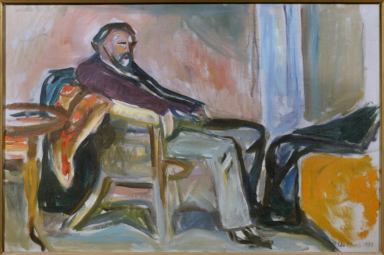 Autoportrait après la grippe - Edvard Munch