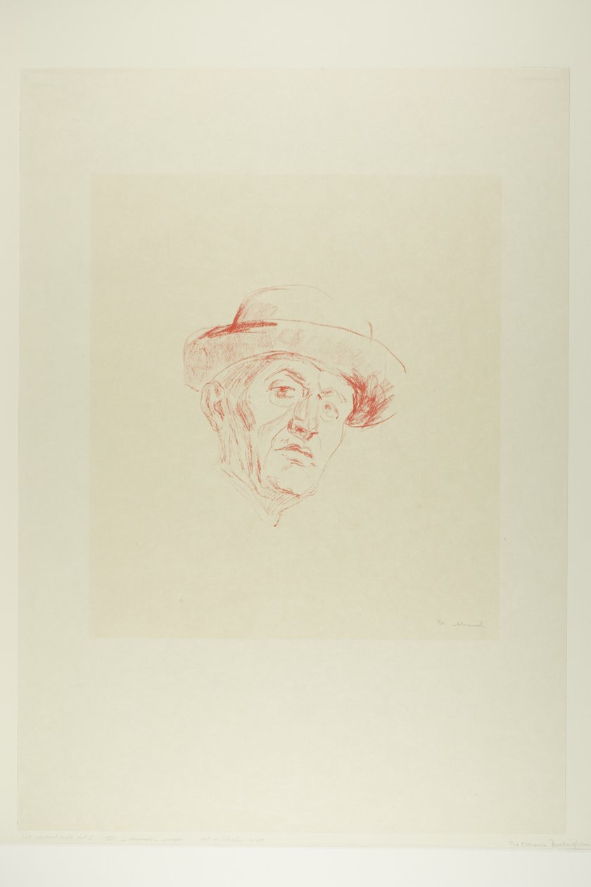Autoportrait avec chapeau I - Edvard Munch