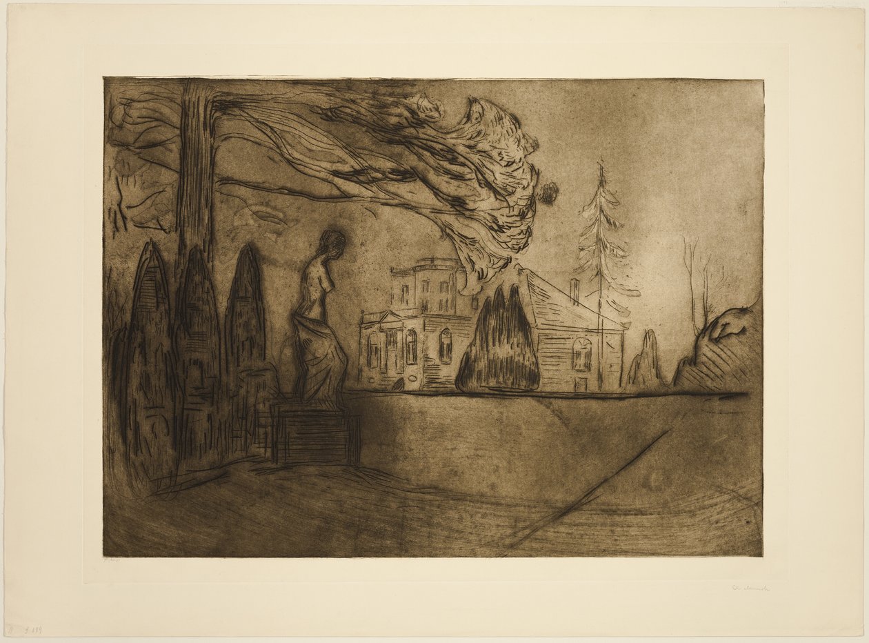 Le Jardin la Nuit - Edvard Munch