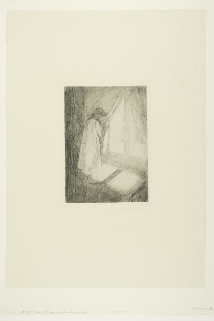 La fille à la fenêtre - Edvard Munch