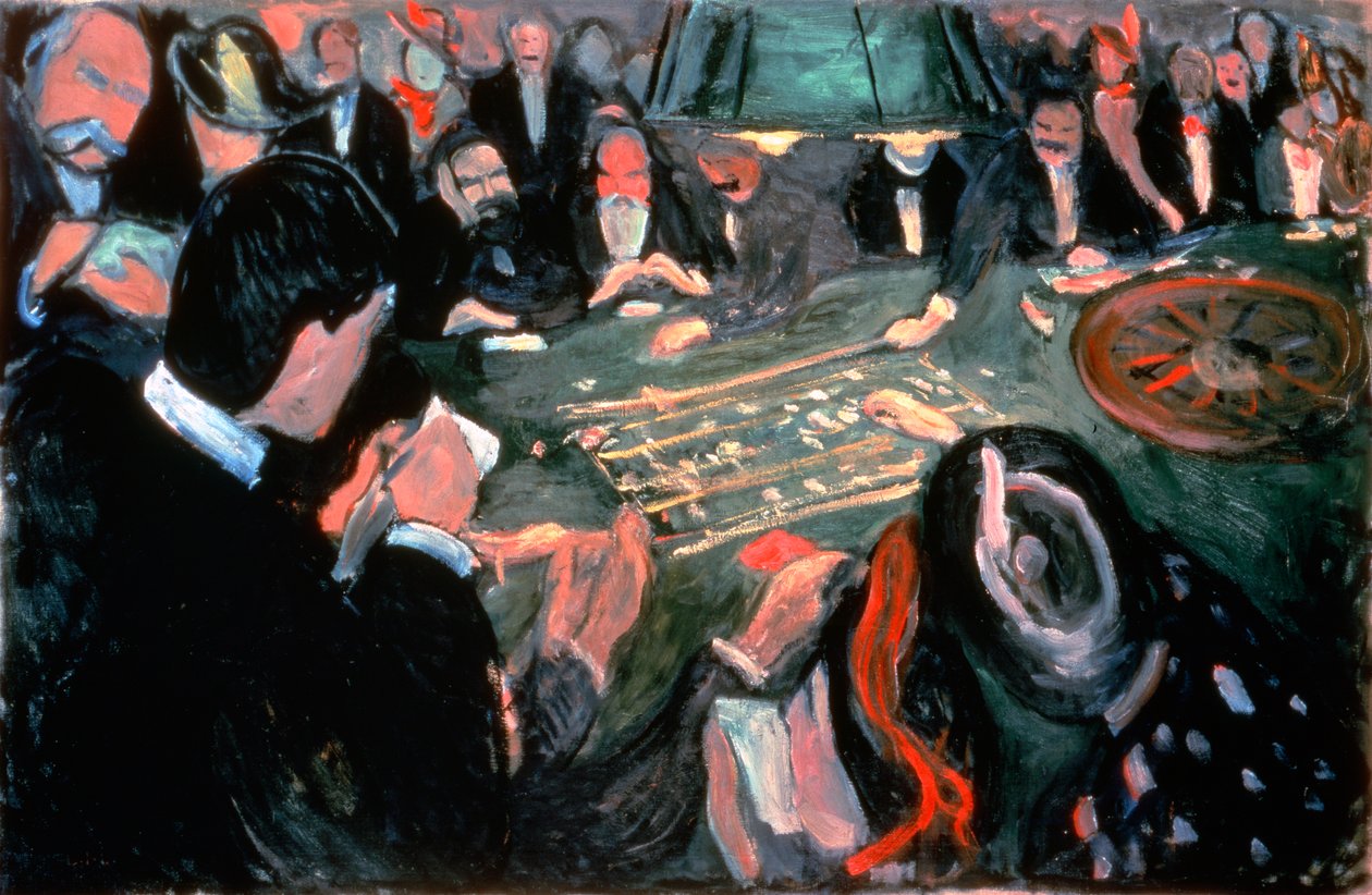 La table de roulette à Monte Carlo, 1903 - Edvard Munch