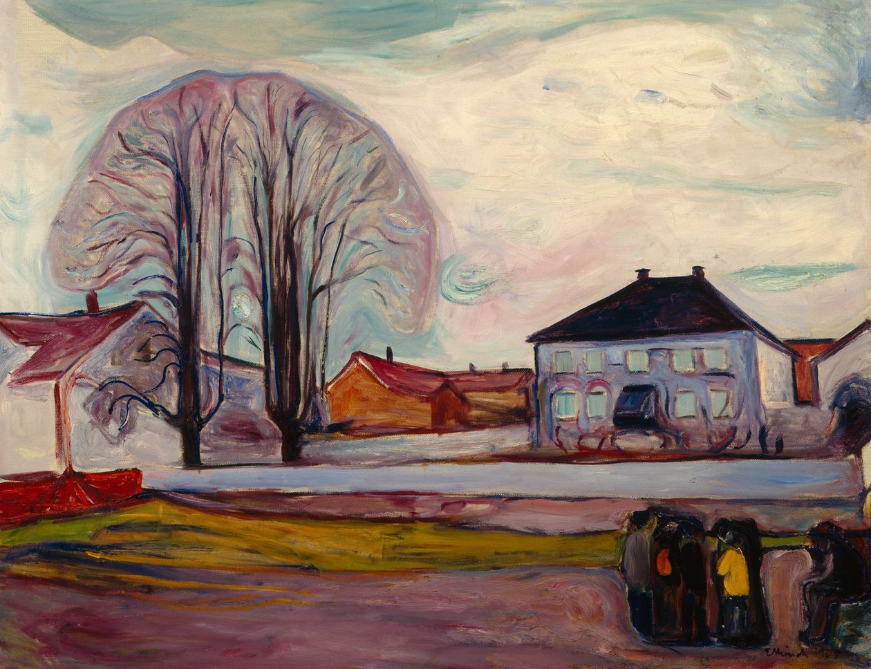 La maison près de la plage - Edvard Munch