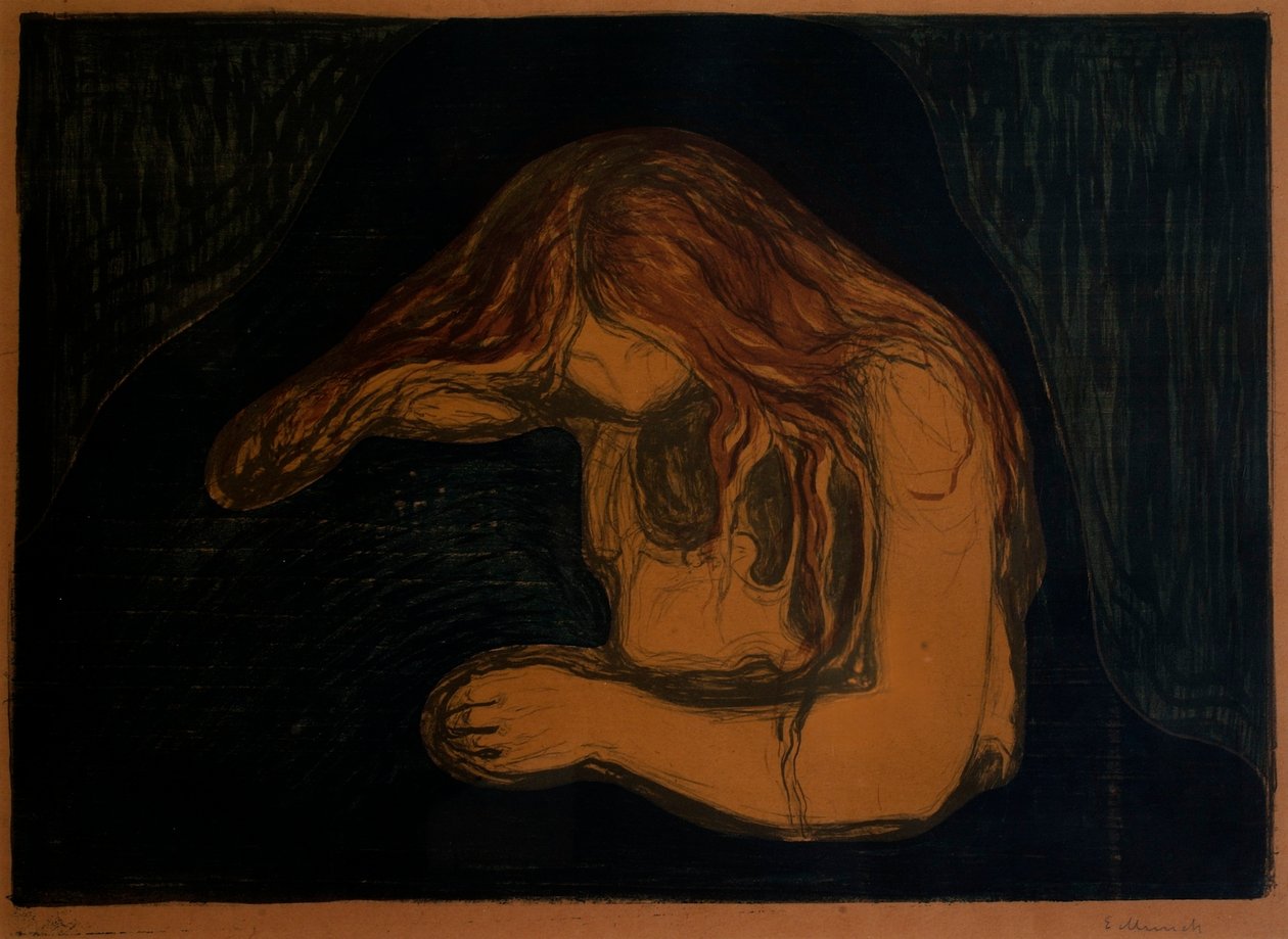 Vampire (Vampire II) - Edvard Munch