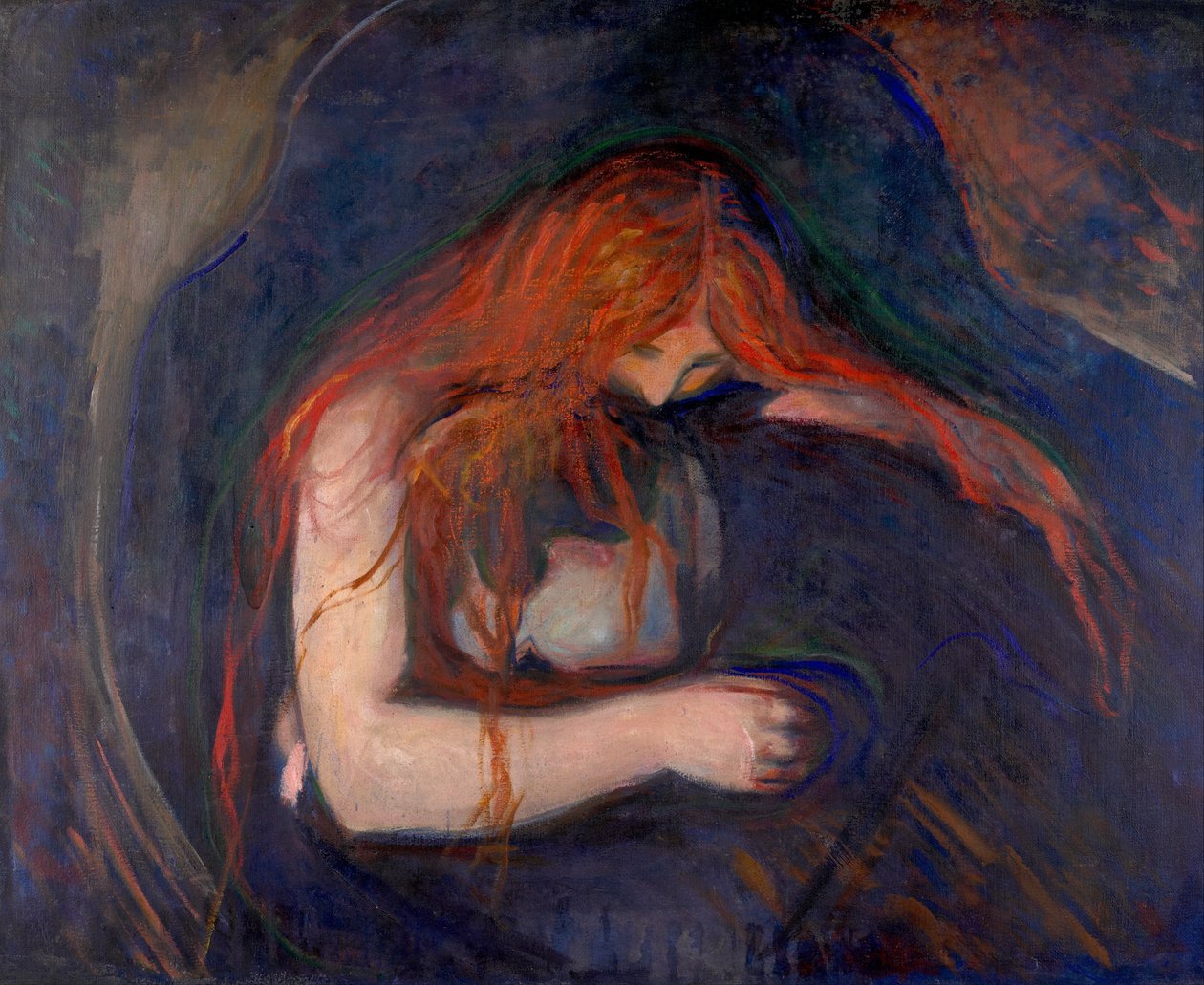 Peinture de vampire - Edvard Munch