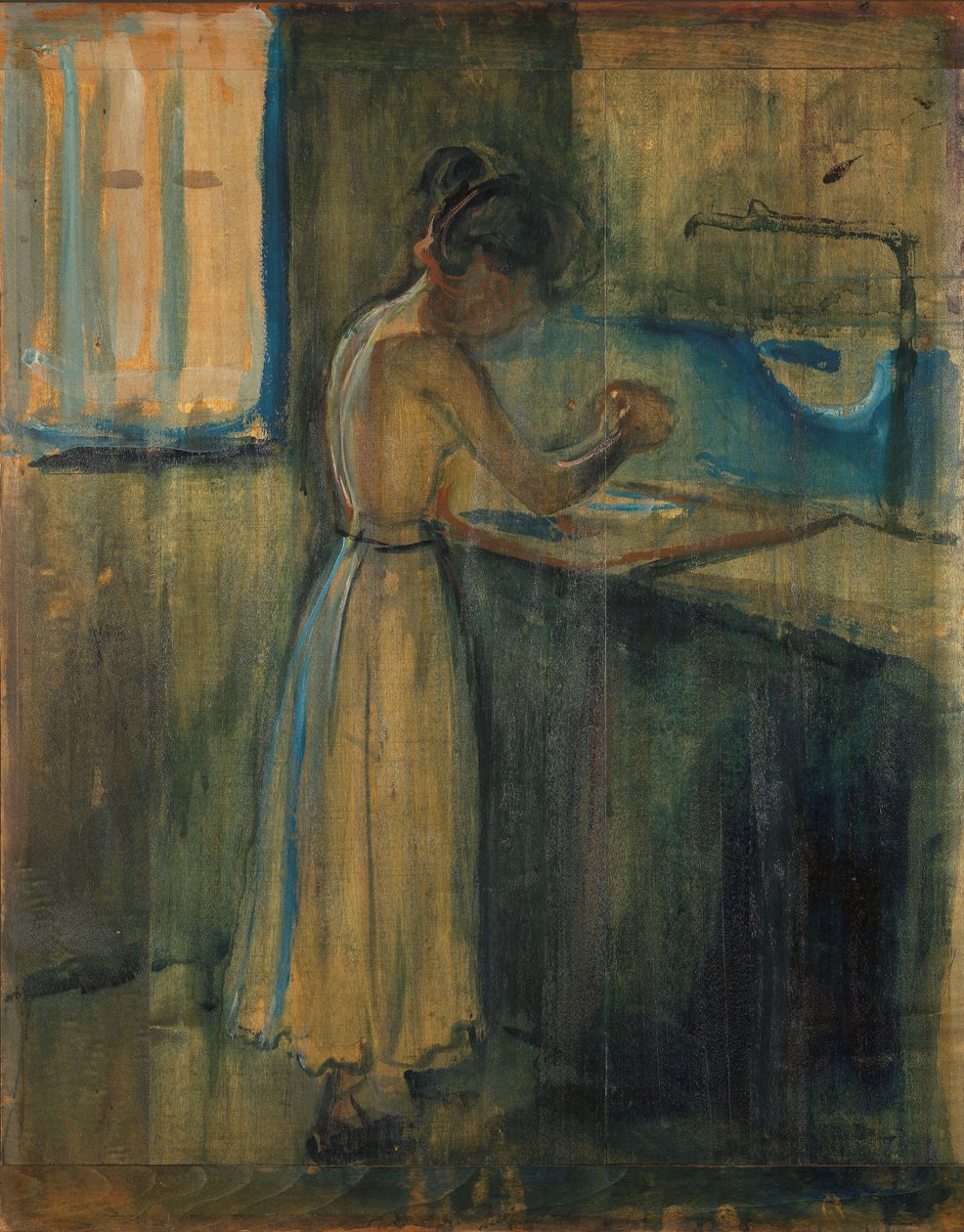 Jeune femme se lavant - Edvard Munch