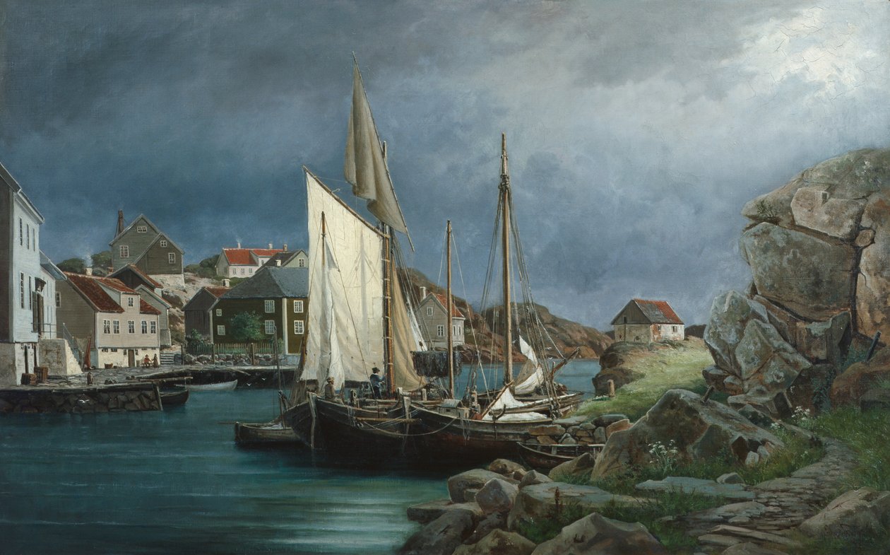 Village de pêcheurs - Edvard Skari