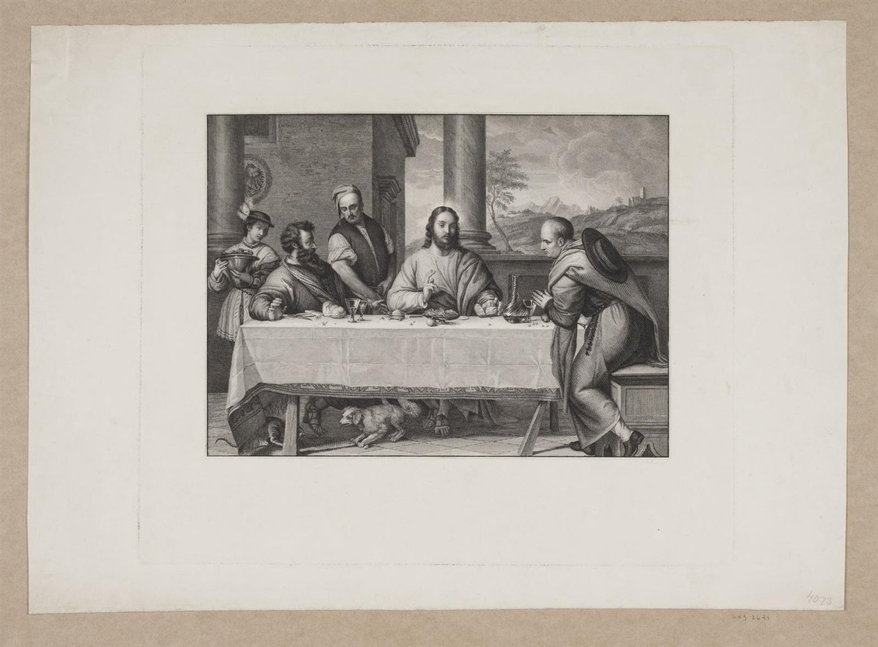 Le Christ à Emmaüs - Edvard Sonne