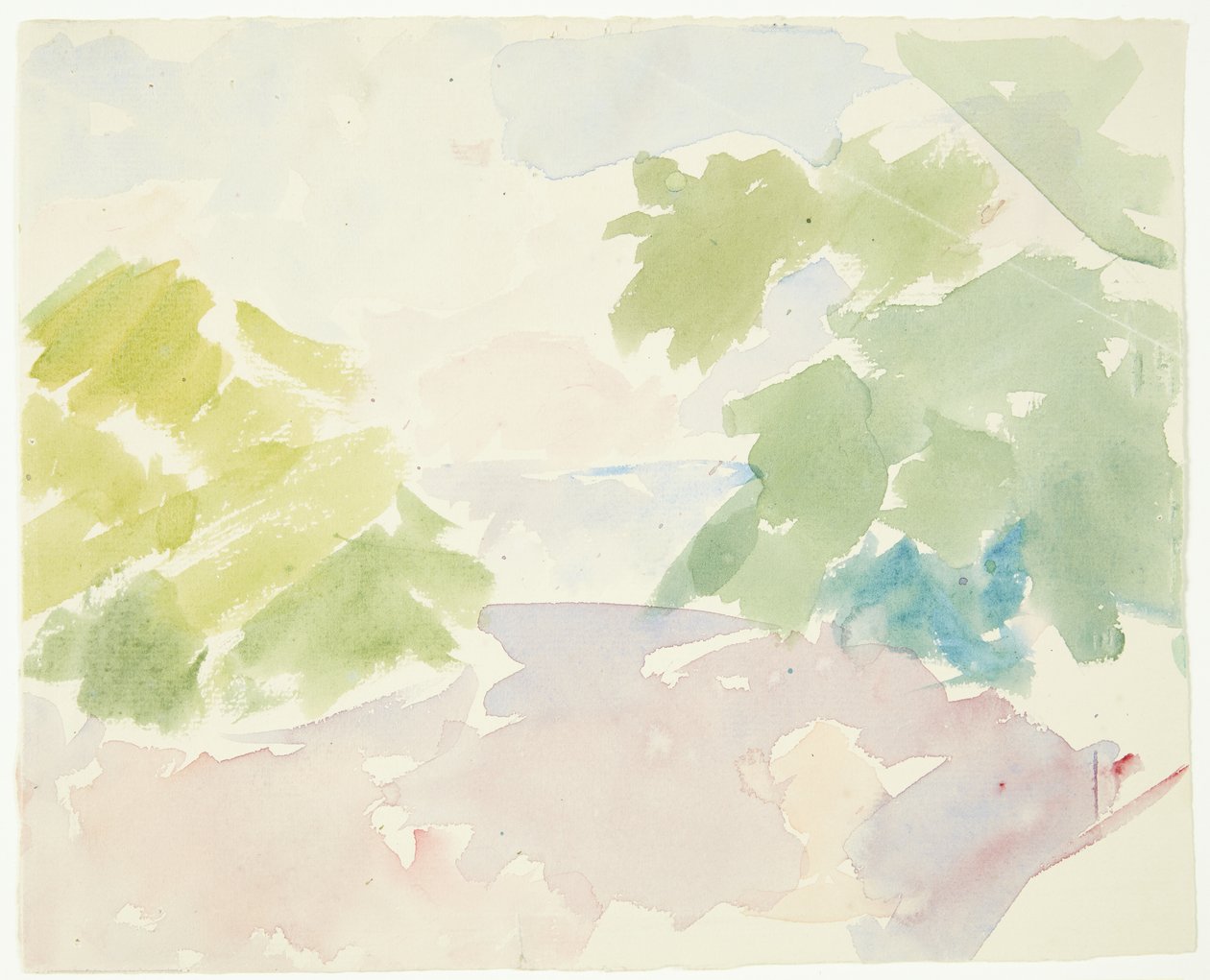 Étude de couleur pour le tableau de Langelinie - Edvard Weie