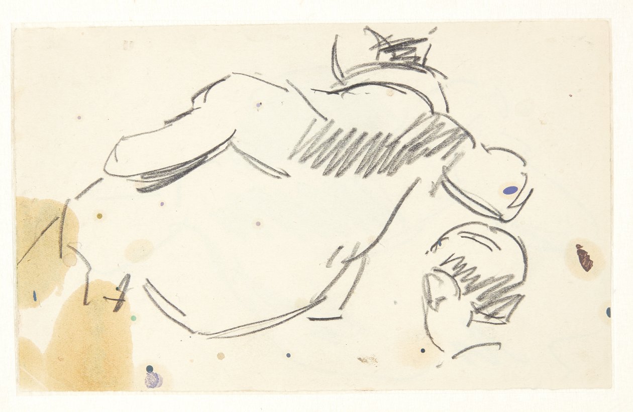 Étude de figure pour le tableau de Langelinie - Edvard Weie