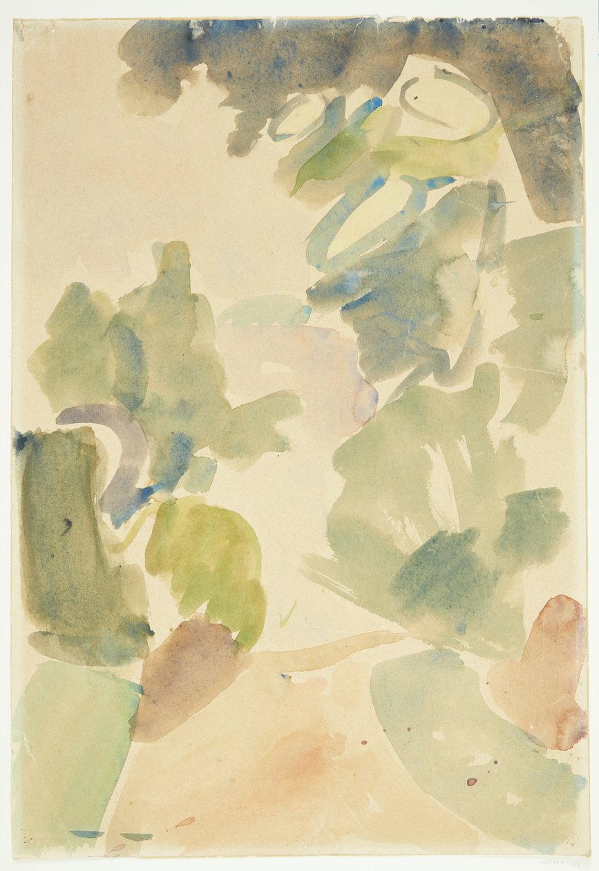 Chemin forestier. Étude de couleur - Edvard Weie