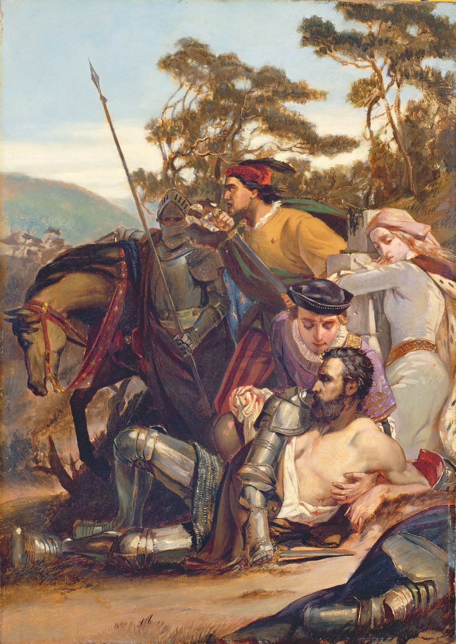 La mort de Marmion - Edward A. Armitage