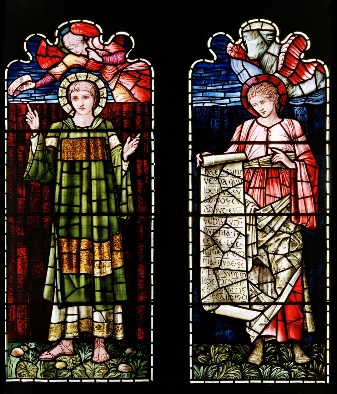 Ashton Under Lyne, Albion Congregational Church, Morris & Co., Edward Burne-Jones, St Étienne et St Luc - Edward Burne Jones
