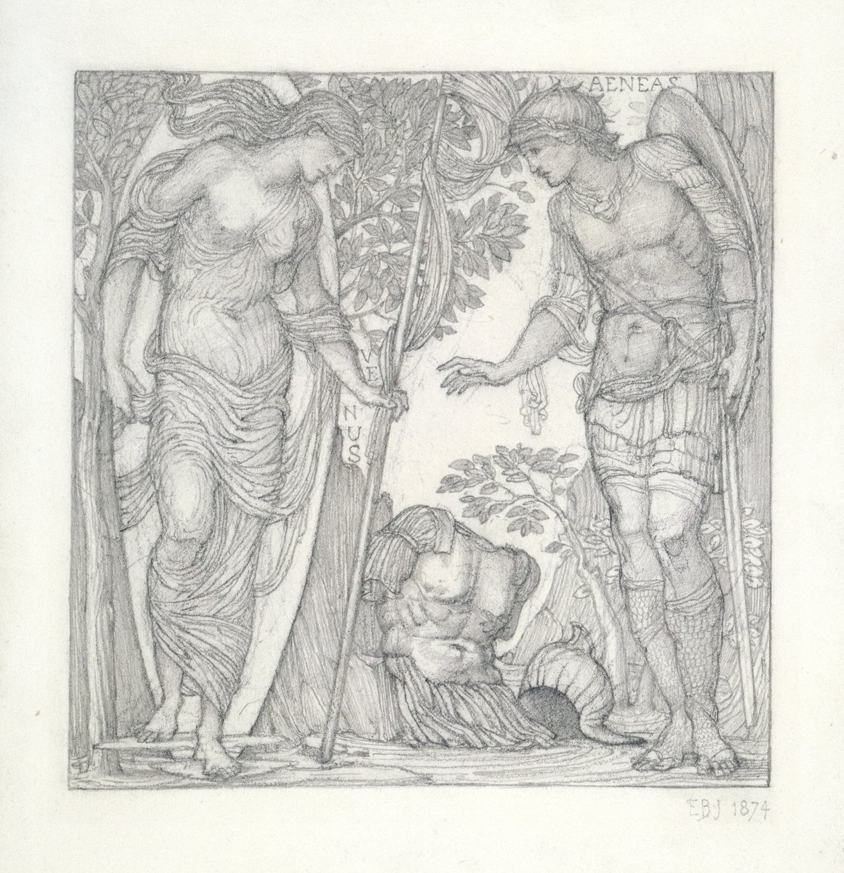 Vénus apportant des armes à Énée, 1874 - Edward Burne Jones