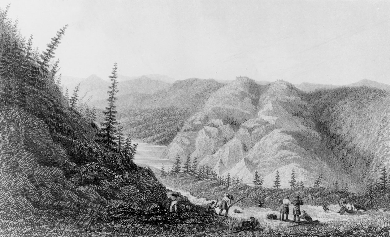 Vue sur les terres arides - Edward Francis Finden