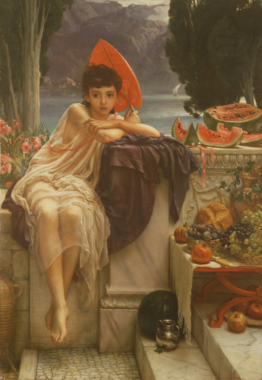Sur les Marches du Temple - Edward John Poynter