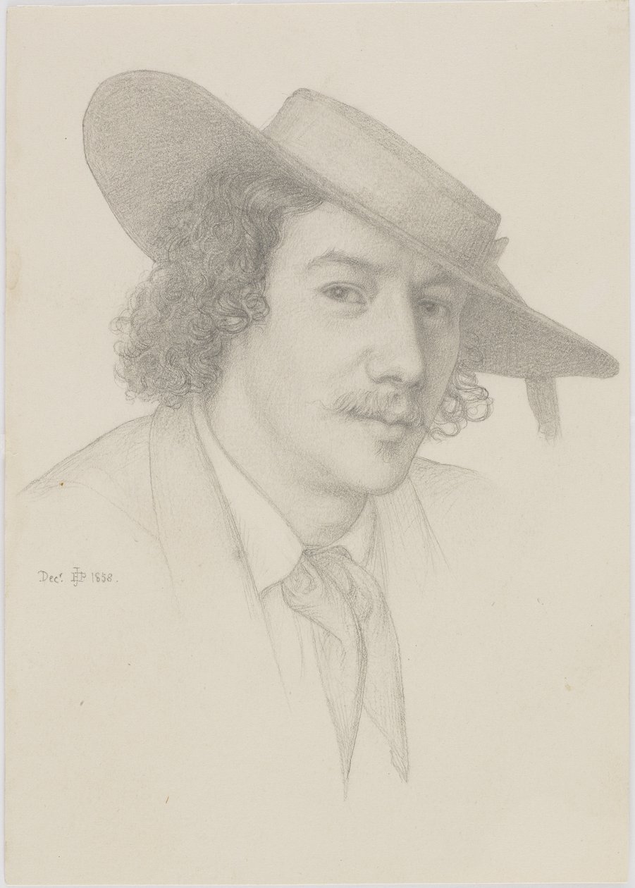Portrait de Whistler, 1858 - Edward John Poynter