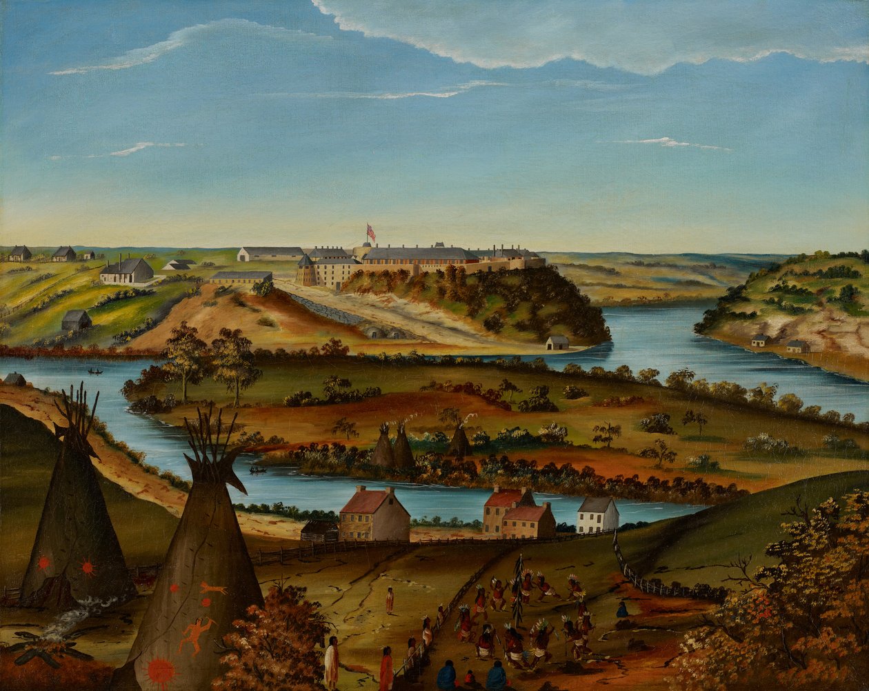 Vue de Fort Snelling, vers 1850 - Edward K. Thomas