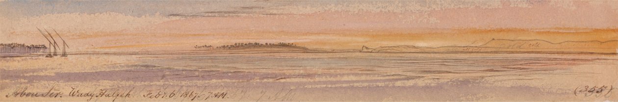 Abou Seer, Wady Halfa - Edward Lear