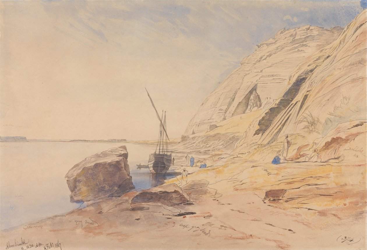 Abou Simbel, 11h-11h30, 8 février 1867 - Edward Lear
