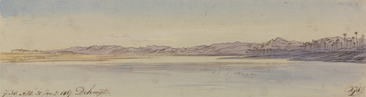 Dehmyt, 7h30, 31 janvier 1867 - Edward Lear