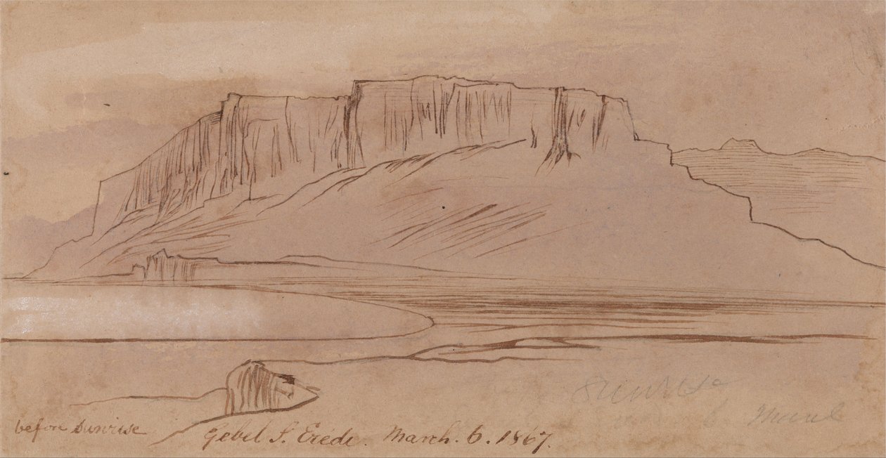 Gebel Sheikh Eredi, avant le lever du soleil - Edward Lear